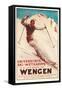 German Ski Poster-null-Framed Stretched Canvas