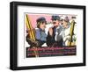 German Skiers Smoking-null-Framed Art Print