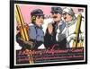 German Skiers Smoking-null-Framed Art Print