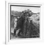 German Sniper in a Trench on the Western Front During World War I-Robert Hunt-Framed Photographic Print