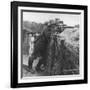 German Sniper in a Trench on the Western Front During World War I-Robert Hunt-Framed Photographic Print