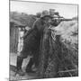 German Sniper in a Trench on the Western Front During World War I-Robert Hunt-Mounted Photographic Print
