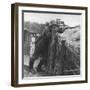 German Sniper in a Trench on the Western Front During World War I-Robert Hunt-Framed Photographic Print