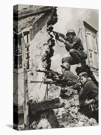German Snipers, 1941-German photographer-Stretched Canvas