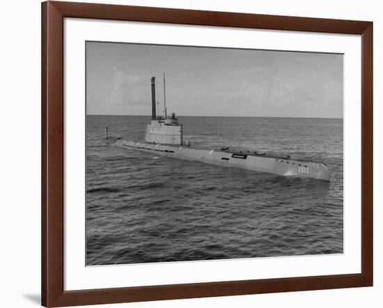 German Snorkle Submarine That Ussr Got at the End of the War-Ralph Morse-Framed Photographic Print