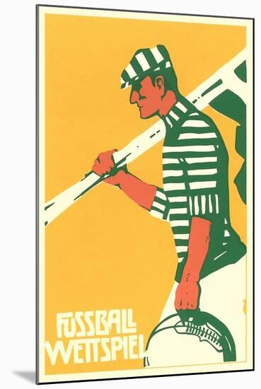 German Soccer Match-null-Mounted Art Print