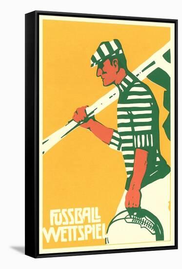 German Soccer Match-null-Framed Stretched Canvas