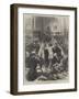 German Soldiers and Frenchmen Quarrelling in a Cafe at Rheims-null-Framed Giclee Print