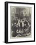 German Soldiers and Frenchmen Quarrelling in a Cafe at Rheims-null-Framed Giclee Print