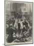 German Soldiers and Frenchmen Quarrelling in a Cafe at Rheims-null-Mounted Giclee Print