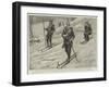 German Soldiers at Snow-Shoe Practice at Goslar in the Harz Mountains-null-Framed Giclee Print