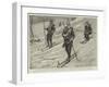 German Soldiers at Snow-Shoe Practice at Goslar in the Harz Mountains-null-Framed Giclee Print