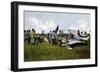 German Soldiers at the Crash Site of a French Plane-null-Framed Giclee Print