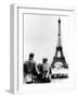 German Soldiers at the Eiffel Tower, Paris, June 1940-null-Framed Photographic Print