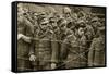 German Soldiers Captured after the Fighting at Mortain and Falaise, 1944-English Photographer-Framed Stretched Canvas