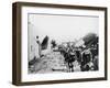 German Soldiers Entering into Belgium During World War I-Robert Hunt-Framed Photographic Print