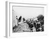 German Soldiers Entering into Belgium During World War I-Robert Hunt-Framed Photographic Print