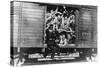 German Soldiers in a Railway Wagon, France, August 1940-null-Stretched Canvas