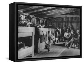 German Soldiers in a Reduit Shelter, Vosges, France, World War I, 1916-null-Framed Stretched Canvas
