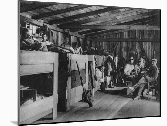 German Soldiers in a Reduit Shelter, Vosges, France, World War I, 1916-null-Mounted Giclee Print