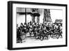 German Soldiers Marching Past the Arc De Triomphe, Paris, 14 June 1940-null-Framed Photographic Print