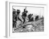 German Soldiers of the German Mortar Detachment in the Battle for Stalingrad August 1942-null-Framed Giclee Print