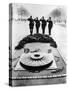 German Soldiers Saluting the Tomb of the Unknown Soldier, Paris, December 1940-null-Stretched Canvas