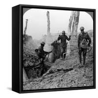 German Soldiers Surrendering, Bullecourt, France, World War I, 1914-1918-null-Framed Stretched Canvas