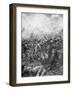 German Soldiers under Fire from Allied Guns, Flanders, World War I, 1914-J Simont-Framed Giclee Print