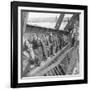 German Soldiers Walk over Elbe River to Surrender to Allied Forces in the Waning Days of WWII-William Vandivert-Framed Photographic Print