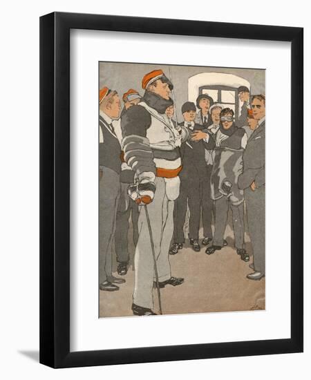 German Student Duel 1933-Eduard Thony-Framed Art Print