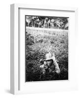 German Sturmtruppen Soldier in Training Throwing Hand Grenades-null-Framed Giclee Print