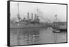 German Submarine at Brooklyn Navy Yard Site-null-Framed Stretched Canvas