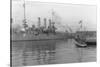 German Submarine at Brooklyn Navy Yard Site-null-Stretched Canvas