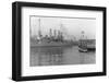 German Submarine at Brooklyn Navy Yard Site-null-Framed Premium Photographic Print