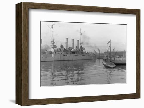 German Submarine at Brooklyn Navy Yard Site-null-Framed Photographic Print