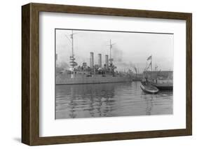 German Submarine at Brooklyn Navy Yard Site-null-Framed Photographic Print