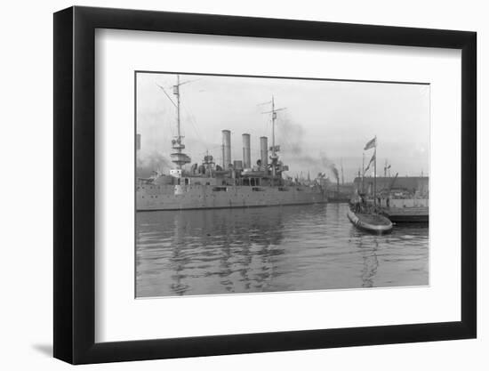 German Submarine at Brooklyn Navy Yard Site-null-Framed Photographic Print