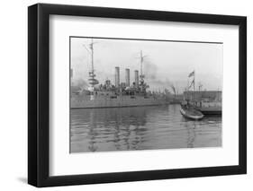 German Submarine at Brooklyn Navy Yard Site-null-Framed Photographic Print