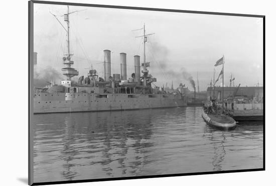 German Submarine at Brooklyn Navy Yard Site-null-Mounted Photographic Print