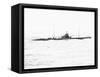 German Submarine on Raid in Atlantic-null-Framed Stretched Canvas