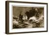 German Submarine Rammed by the British Destroyer Badger Off the Belgian Coast, 1914-19-null-Framed Giclee Print