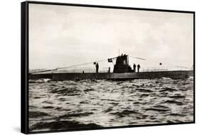 German Submarine U-8, a Type Iib U-Boat of the German Kriegsmarine-null-Framed Stretched Canvas