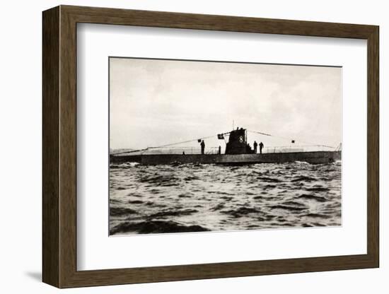 German Submarine U-8, a Type Iib U-Boat of the German Kriegsmarine-null-Framed Photographic Print