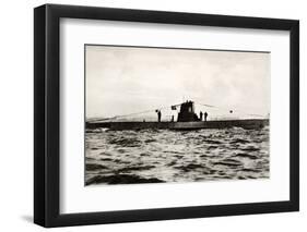 German Submarine U-8, a Type Iib U-Boat of the German Kriegsmarine-null-Framed Photographic Print