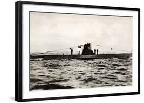 German Submarine U-8, a Type Iib U-Boat of the German Kriegsmarine-null-Framed Photographic Print