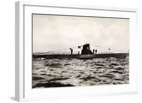 German Submarine U-8, a Type Iib U-Boat of the German Kriegsmarine-null-Framed Photographic Print