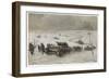 German Tank Column Accompanied by Infantry Advances into Russia-Schnurpel-Framed Art Print