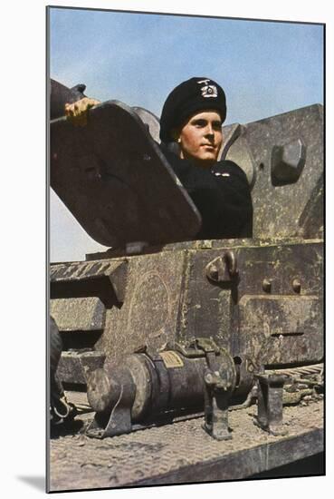 German Tank Commander-Unsere Wehrmacht-Mounted Photographic Print