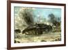 German Tank in Action on the Russian Front, World War II, 1942-1943-null-Framed Giclee Print